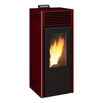 PELLET STOVE NEW NOLA IN -NOMINAL POWER 9.5 KW COLOUR RED - best price from Maltashopper.com BR430008338