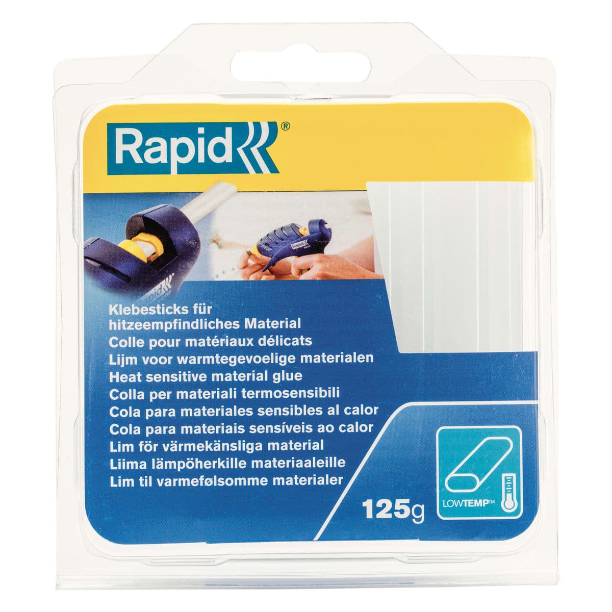 Bricocenter LOWTEMPERATURE GLUE 125G FOR DELICATE MATERIALS