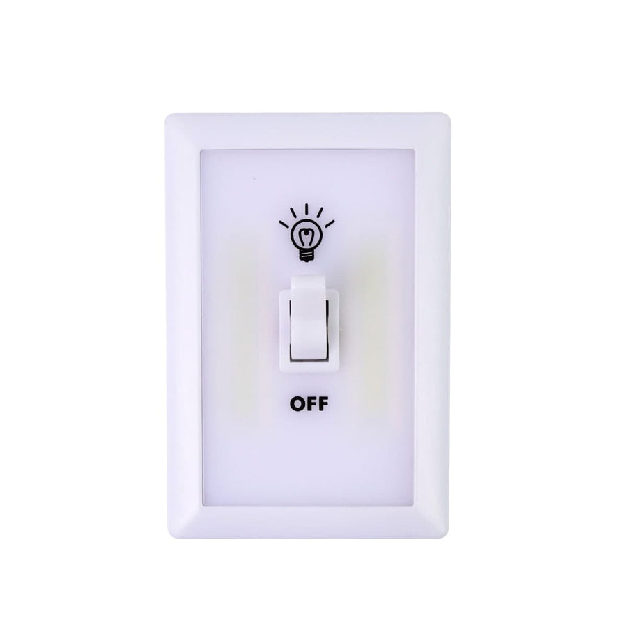 TILPA POINT LIGHT PLASTIC WHITE 11,5 CM LED COLD LIGHT WITH BATTERY WITH SWITCH - best price from Maltashopper.com BR420005637