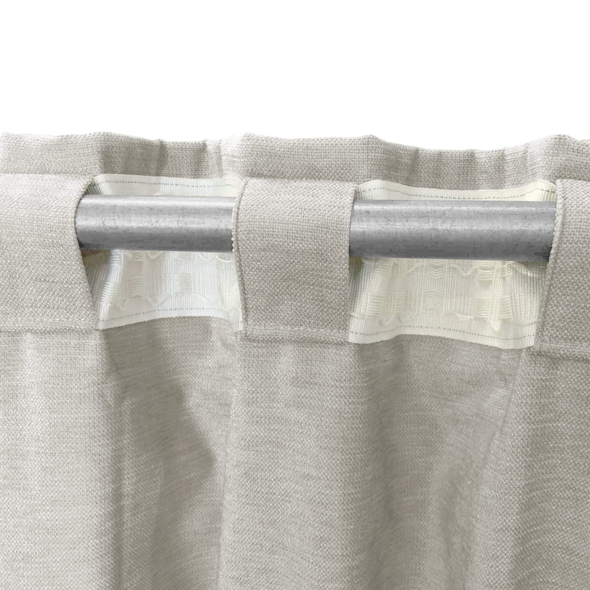 CAROL MOON OPAQUE CURTAIN 200X280 CM WEBBING AND CONCEALED HANGING LOOP - best price from Maltashopper.com BR480009482