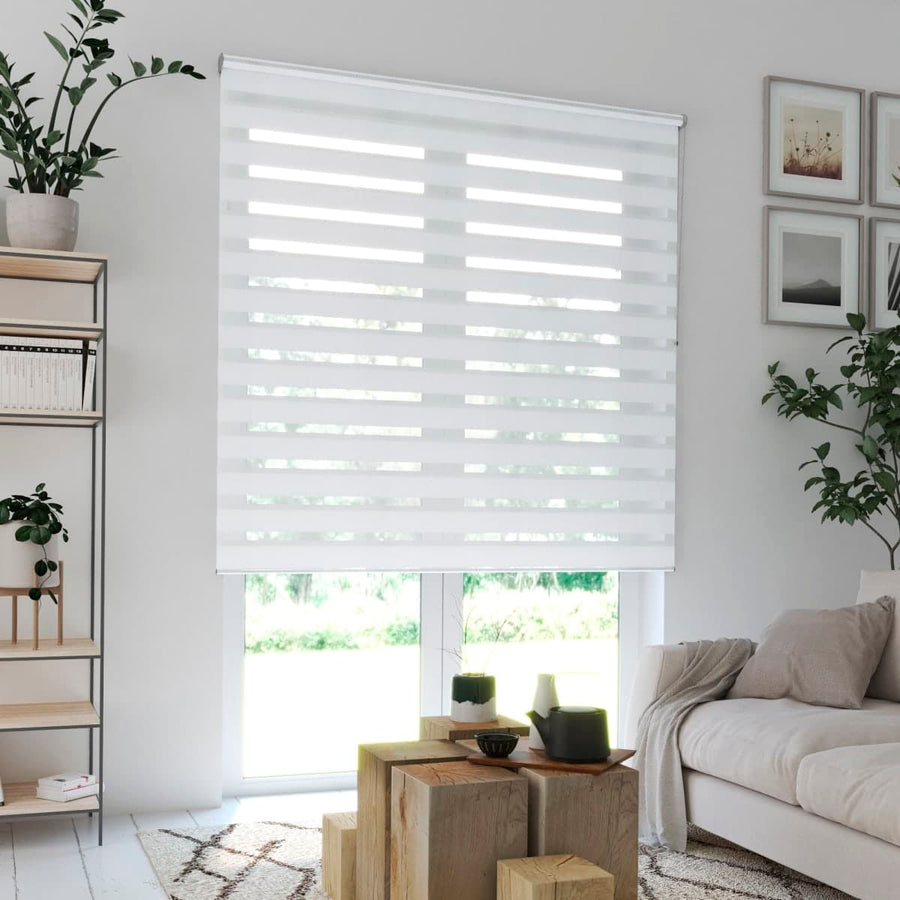 Bricocenter NIGHT&amp;DAY QUEBEC WHITE 55X250 CM ROLLER BLIND