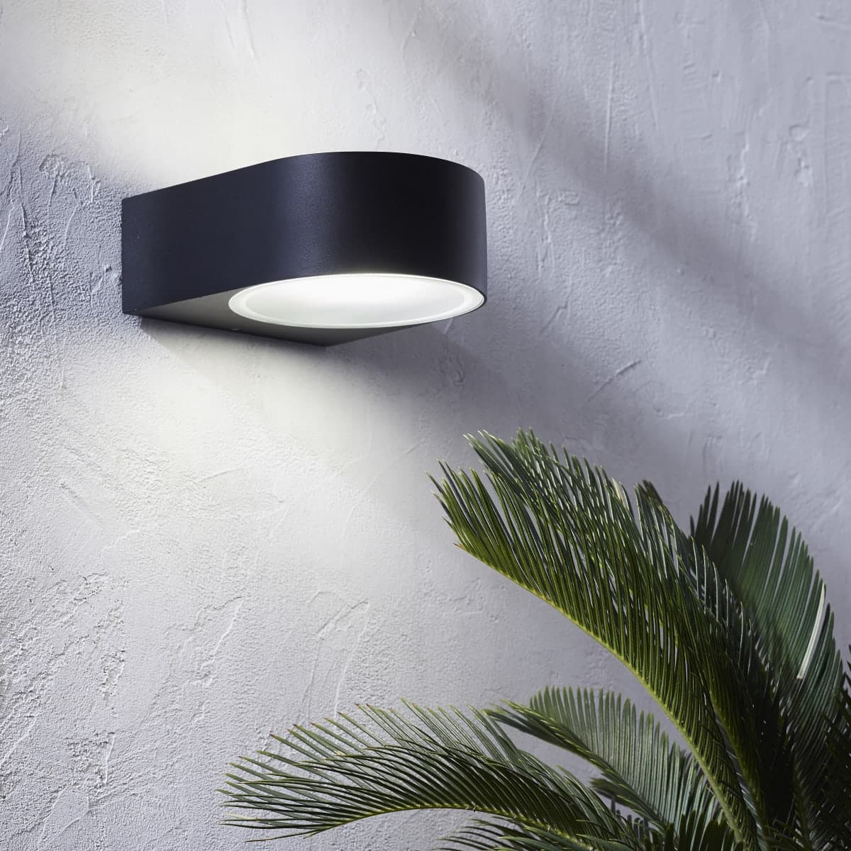 SUDBURRY ALUMINIUM WALL LIGHT BLACK 19X7X17 CM E27=60W IP44 - best price from Maltashopper.com BR420004515