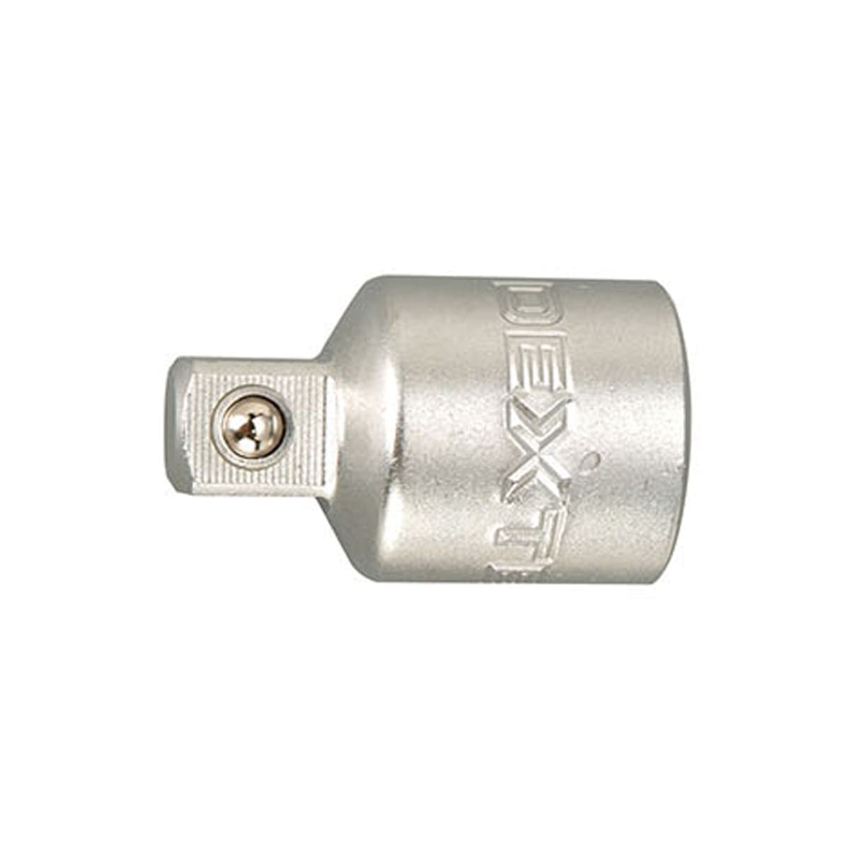 DEXTER 1/4 TO 1/2 INCH SOCKET ADAPTER, LENGTH 35 MM IN CHROME VANADIUM