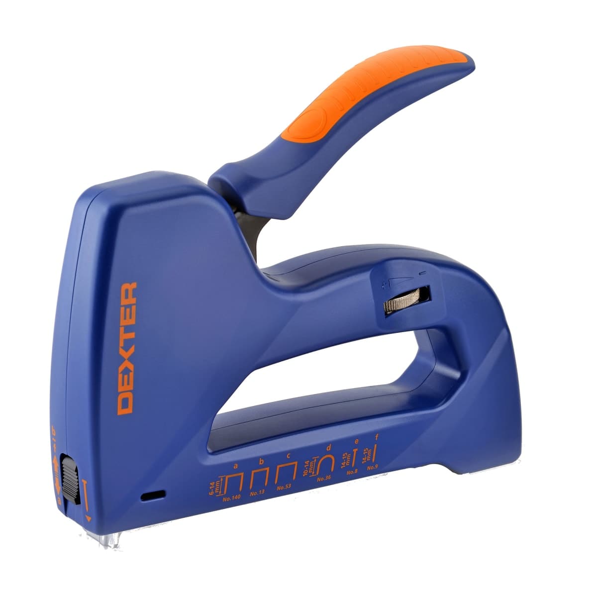 Bricocenter DEXTER 6 IN 1 MULTI-PURPOSE MANUAL STAPLER FOR STAPLES NO. 140 AND 53 AND NAILS NO. 8 AND 9