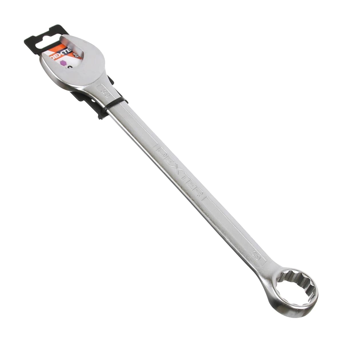 DEXTER COMBINATION SPANNER 30MM, LENGTH 339MM IN CHROME VANADIUM