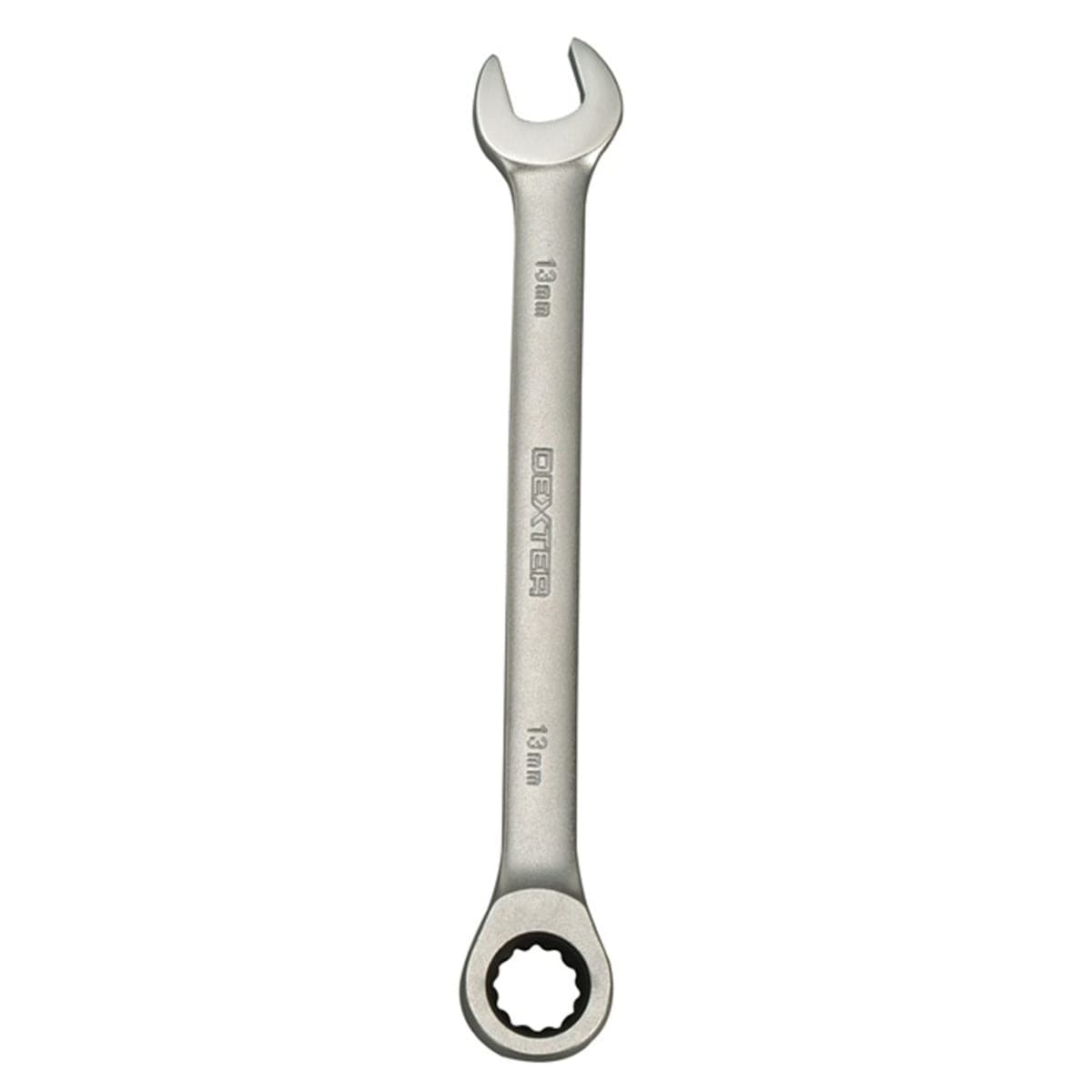 DEXTER COMBINATION RATCHET SPANNER CRUCIFORM VANADIUM DIAMETER 13 MM