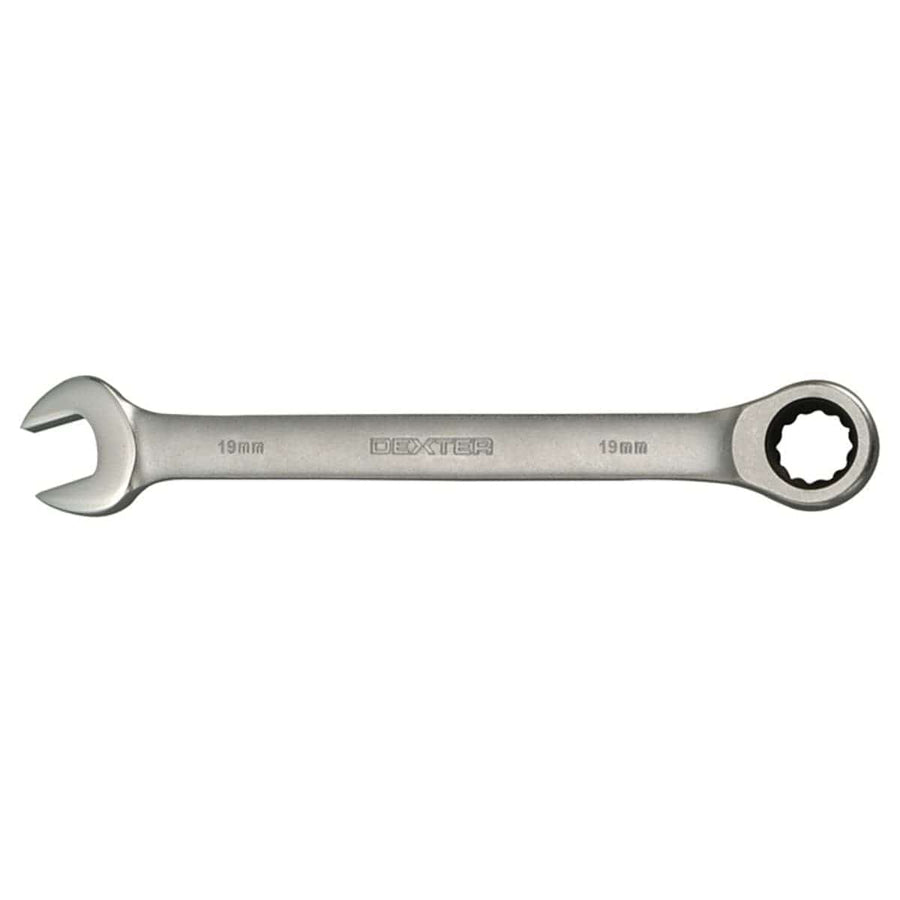 Bricocenter 19 MM DIAMETER COMBINATION RATCHET SPANNER, CHROME VANADIUM