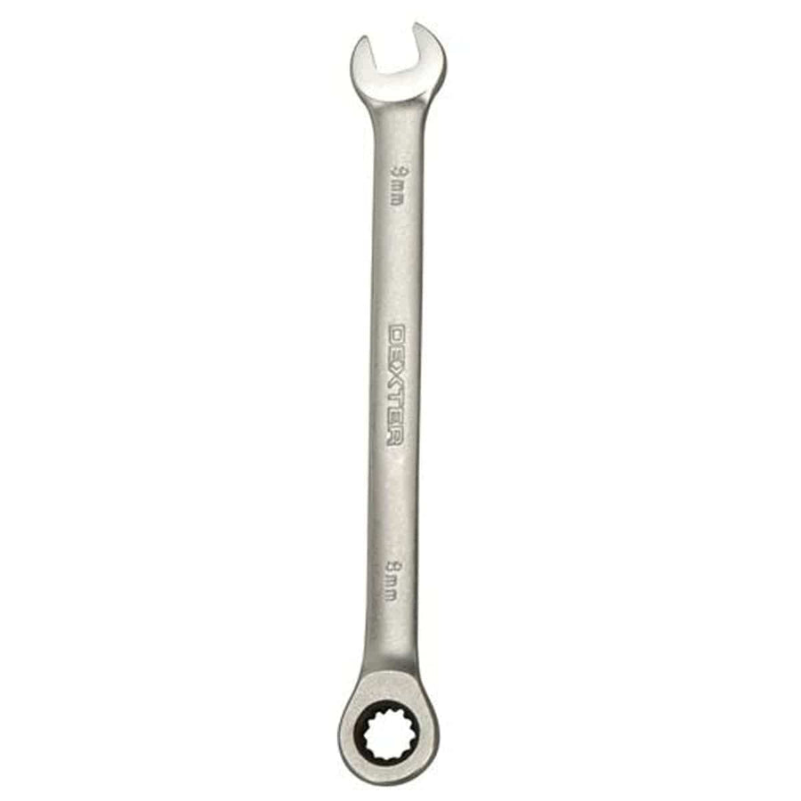 Bricocenter DEXTER 8 MM DIAMETER COMBINATION RATCHET SPANNER IN CHROME VANADIUM