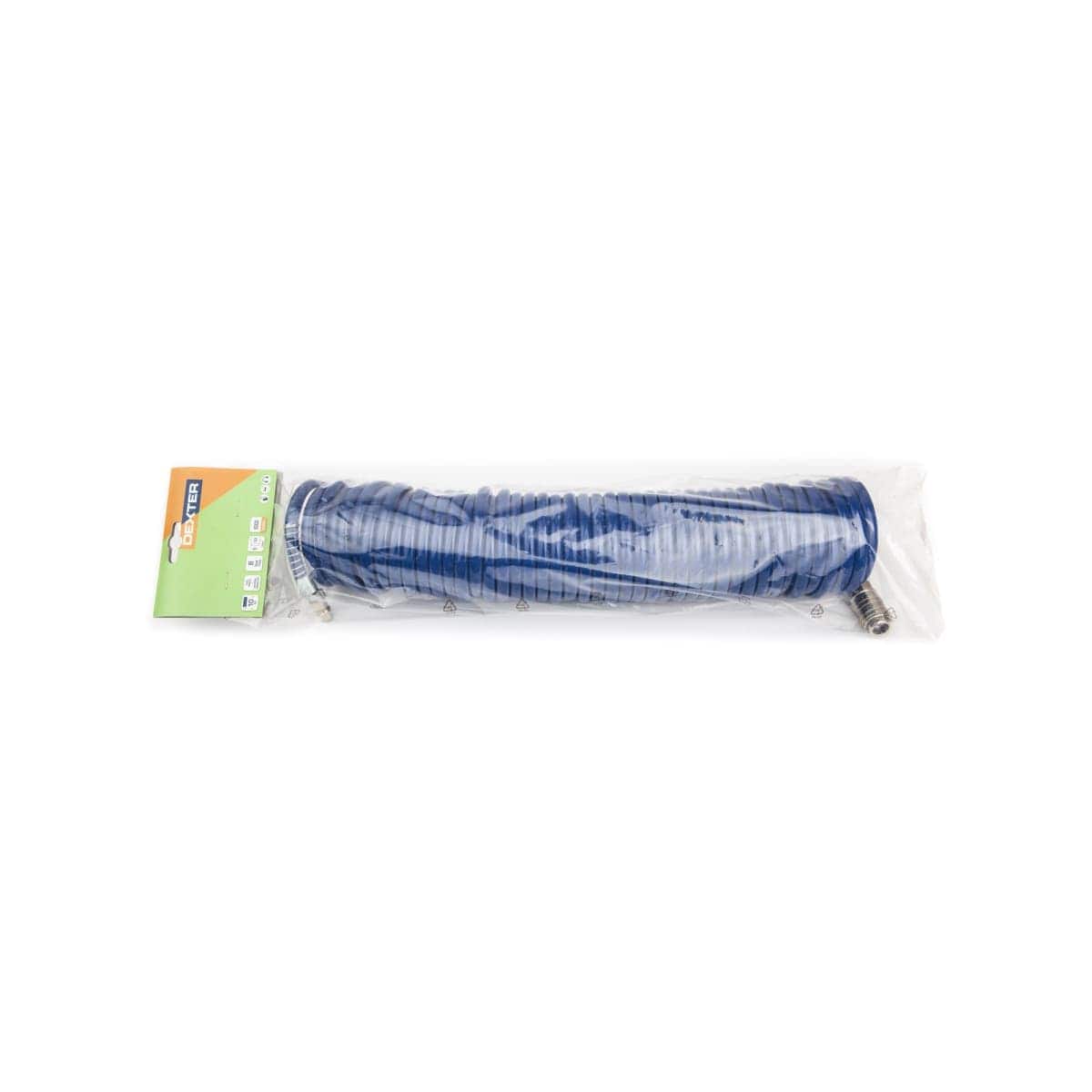 Bricocenter SPIRAL HOSE FOR DEXTER COMPRESSOR QUICK COUPLING, 10M, DIAM 10MM, POLYURETHANE