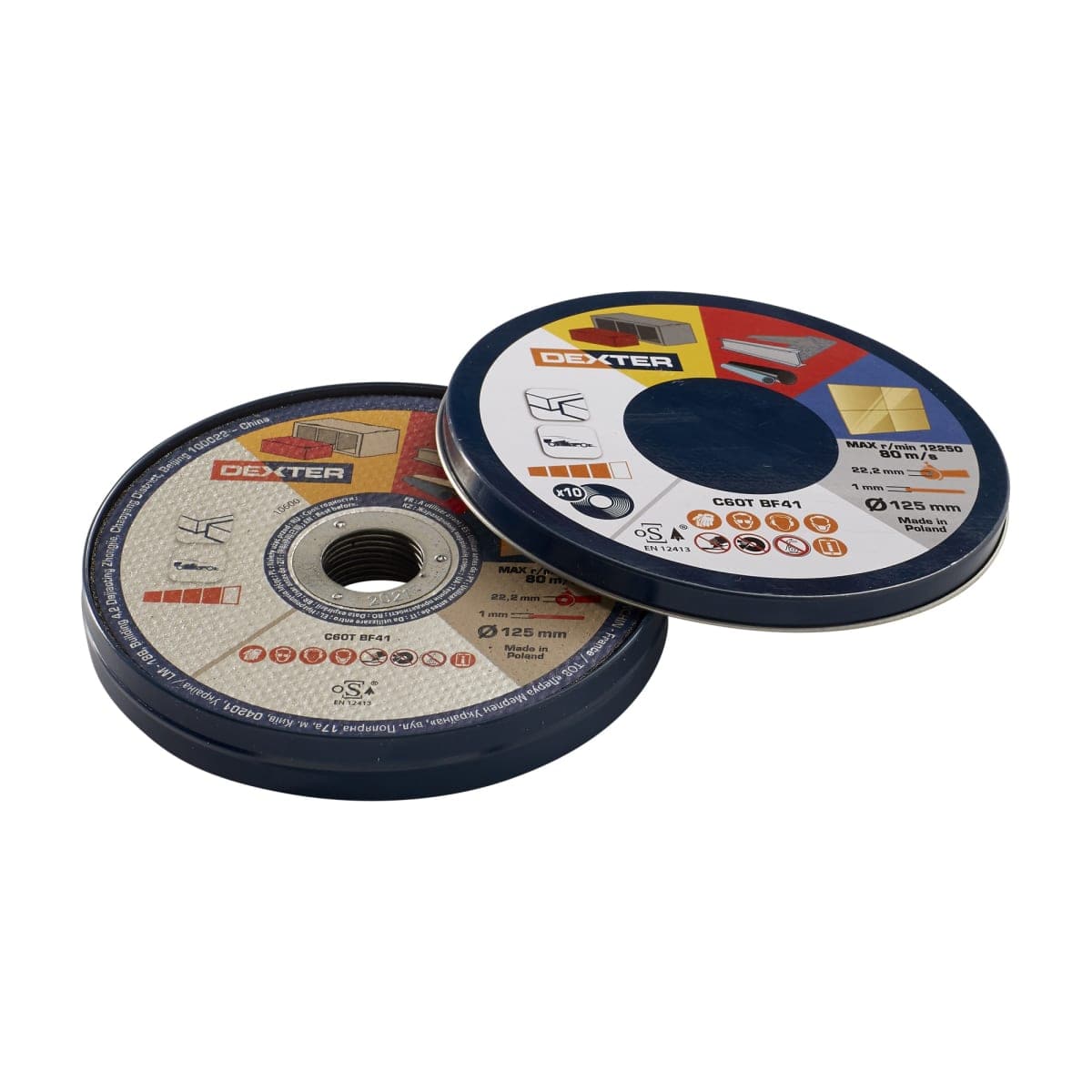 DEXTER MULTI-MATERIAL ABRASIVE DISC 125X1 5 PIECES - best price from Maltashopper.com BR400002634