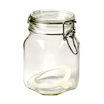 FIDO Transparent hermetic jar H 16 cm - Ø 10.6 cm - best price from Maltashopper.com CS162073