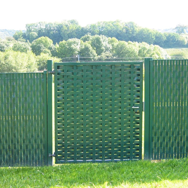 Bricocenter PVC FENCE STRIP MT50 X 4.6CM GREEN, 100 FIXING CLIPS INCLUDED