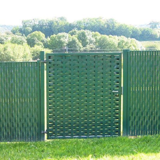 Bricocenter PVC FENCE STRIP MT50 X 4.6CM GREEN, 100 FIXING CLIPS INCLUDED
