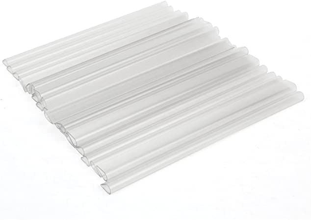 Bricocenter 25 PVC UNIVERSAL FENCE CLIPS 19 CM TRANSPARENT