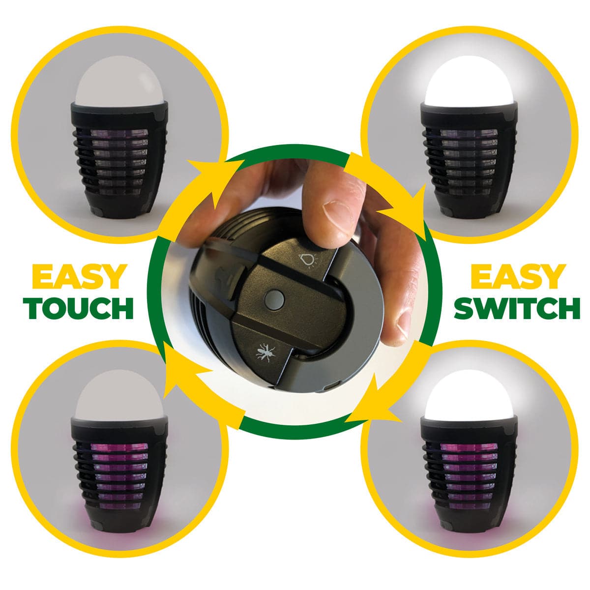2-IN-1 ELECTRO-INSECTICIDE LAMP WITH USB RECHARGEABLE BATTERY