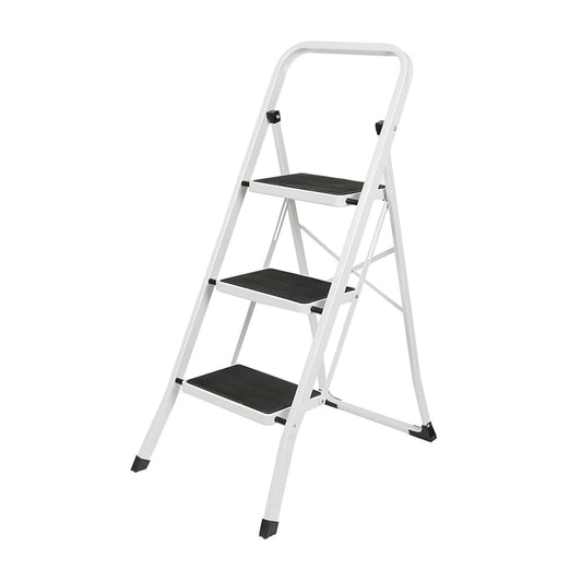 EVEREST 3-STEP STEEL STOOL MAXIMUM LOAD CAPACITY 150 KG FOR DOMESTIC USE - best price from Maltashopper.com BR450000447