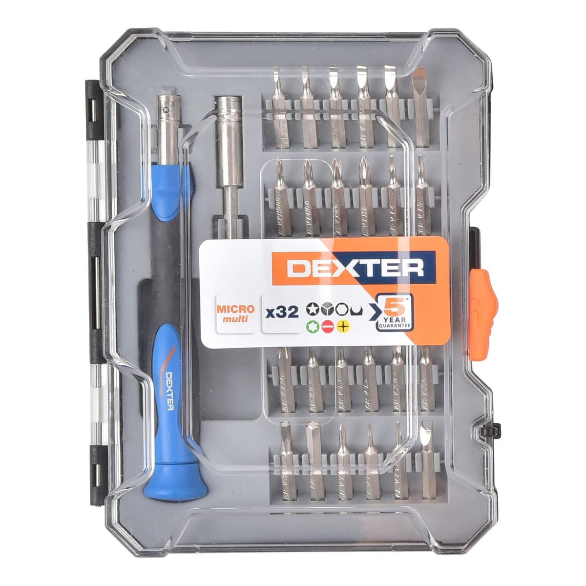 DEXTER MINI PRECISION SCREWDRIVER WITH 35 BITS - best price from Maltashopper.com BR400001563