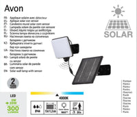 AVON SOLAR PROJECTOR PLASTIC BLACK 12.3X14.4 CM LED NATURAL LIGHT WITH MOTION SENSOR - best price from Maltashopper.com BR420006317