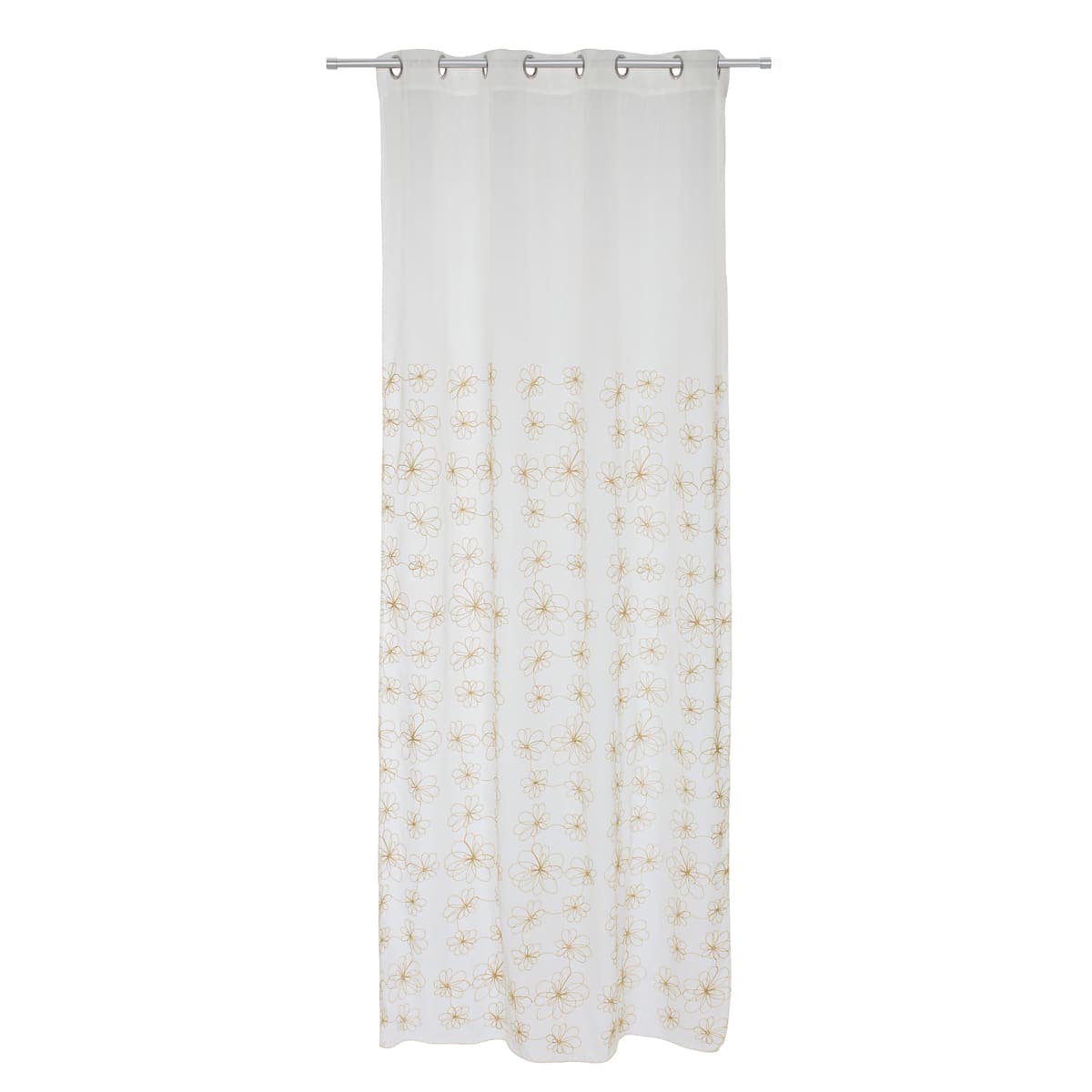 Bricocenter CATERINA FILTER CURTAIN GOLD 140X290 CM WITH EYELETS