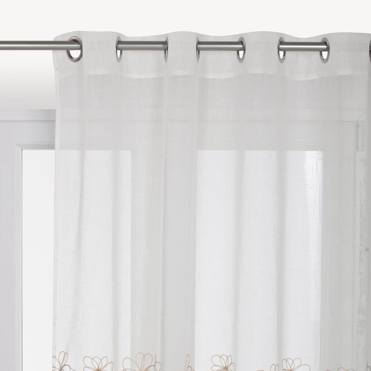 CATERINA FILTER CURTAIN GOLD 140X290 CM WITH EYELETS - best price from Maltashopper.com BR480009578