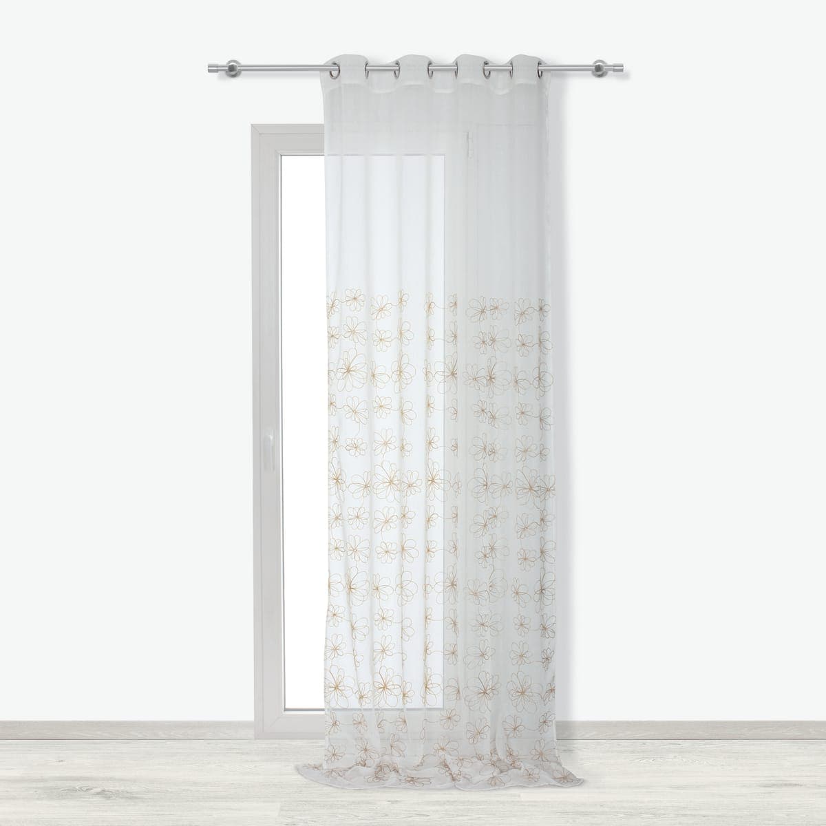 CATERINA FILTER CURTAIN GOLD 140X290 CM WITH EYELETS - best price from Maltashopper.com BR480009578