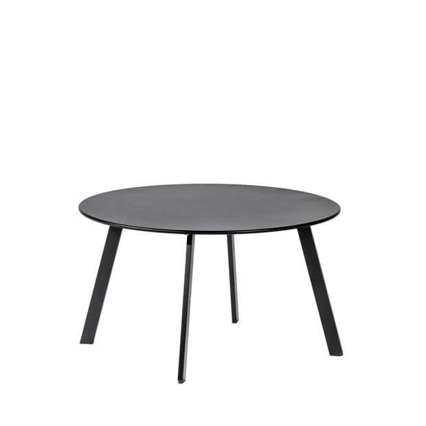 Casa NURIO Black lounge table H 40 cm - Ø 70 cm