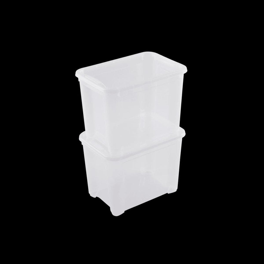 Bricocenter CONTAINER WITH LID T-BOX S W38xD26.5xH28.5CM 18LT TRANSPARENT PLASTIC LID