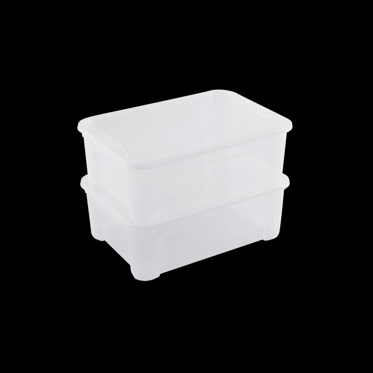 T BOX M L55.5xP39xH19CM 30LT TRANSPARENT PLASTIC LID CONTAINER - best price from Maltashopper.com BR410230001