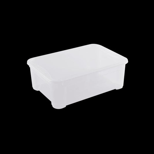 T BOX M L55.5xP39xH19CM 30LT TRANSPARENT PLASTIC LID CONTAINER - best price from Maltashopper.com BR410230001