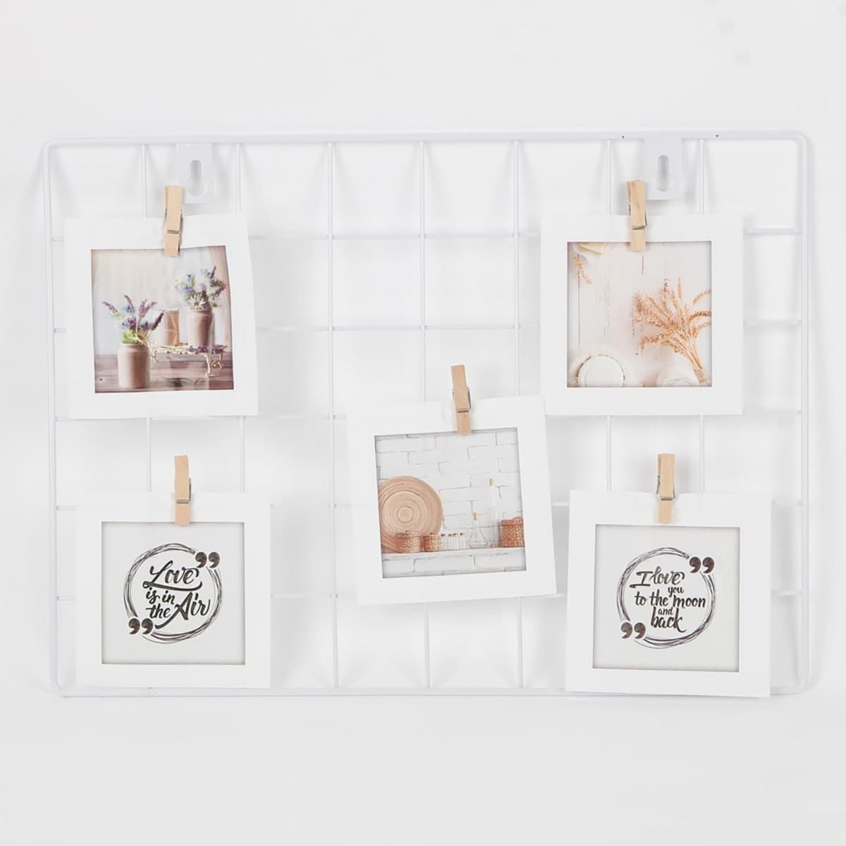 Bricocenter HAWAII NOTICE BOARD 5 PLACES 28X38CM METAL WHITE