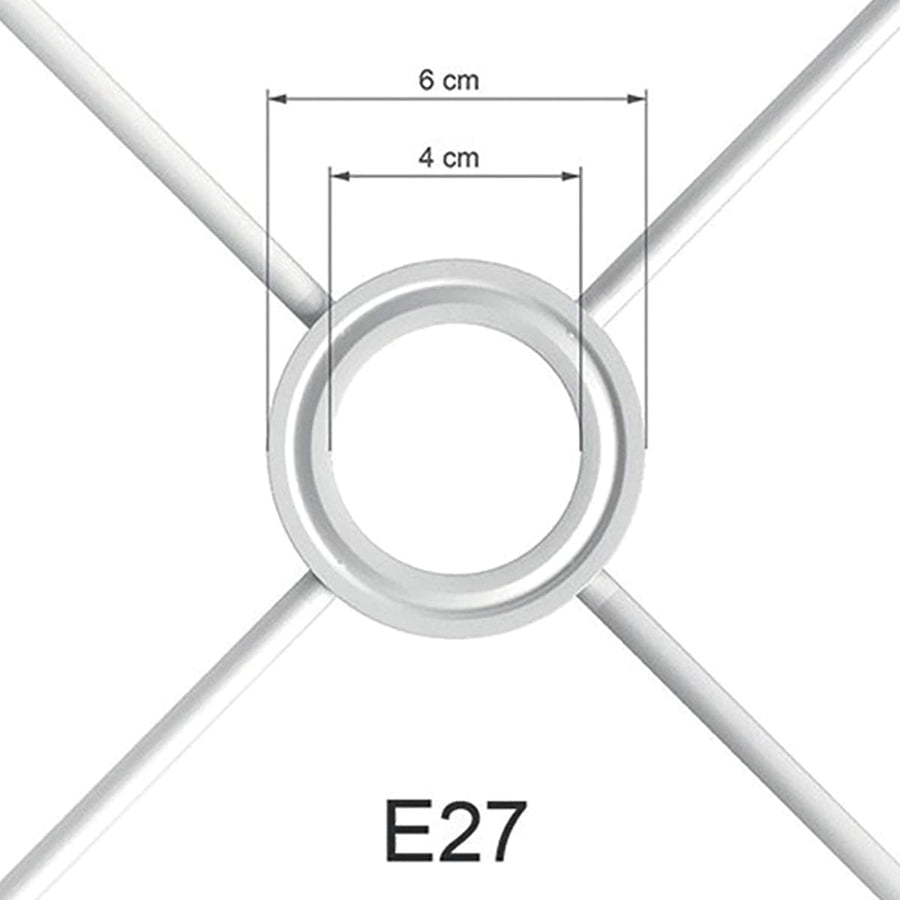 Bricocenter CHANDELIER DOUBLE BIAS FABRIC ECRU D40 E27=60W