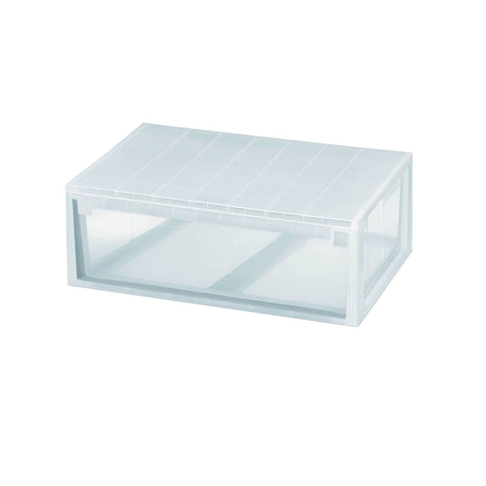 Bricocenter LIGHT DRAWER XL CLOTHING BOX L59.6xP39xH21.3CM TRANSPARENT PLASTIC