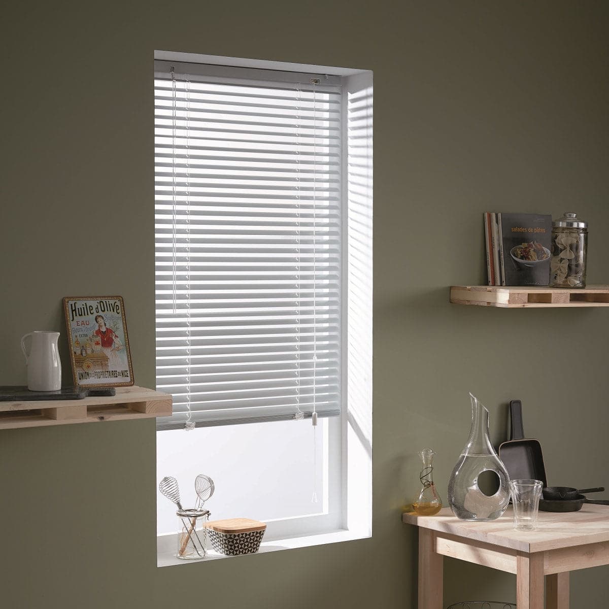 VENETIAN BLIND LOS ANGELES 100X175 ALUMINIUM CHROME 25MM - best price from Maltashopper.com BR480007813