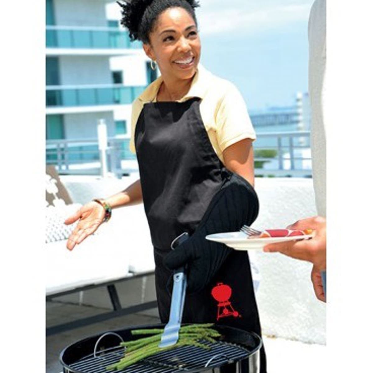 BLACK ADJUSTABLE APRON - best price from Maltashopper.com BR500008921