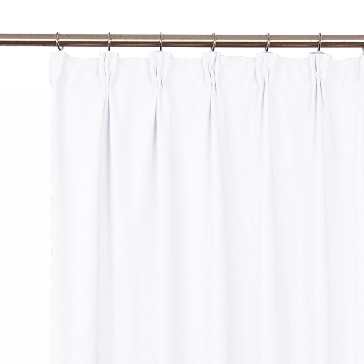 CAROL WHITE OPAQUE CURTAIN 200X280 CM WEBBING AND CONCEALED HANGING LOOP - best price from Maltashopper.com BR480009483