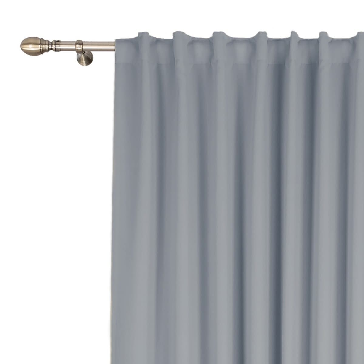 CAROL GREY GRANITE CURTAIN 200X280 CM WEBBING AND CONCEALED HANGING LOOP - best price from Maltashopper.com BR480009484