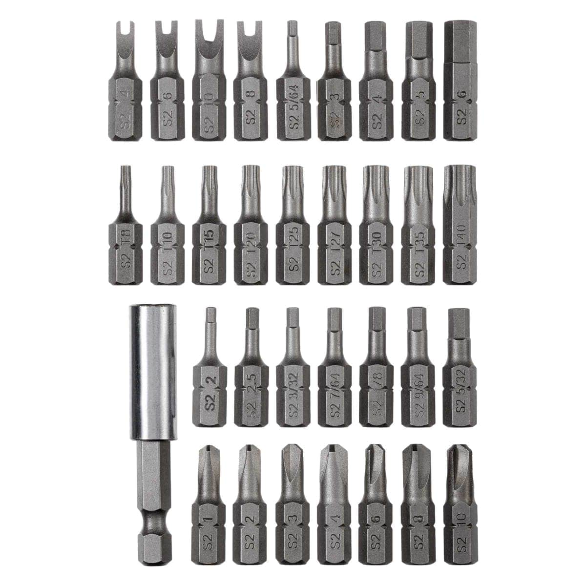 Bricocenter DEXTER SAFETY BIT SET 33 INSERTS 25 MM+DRILL BIT HOLDER