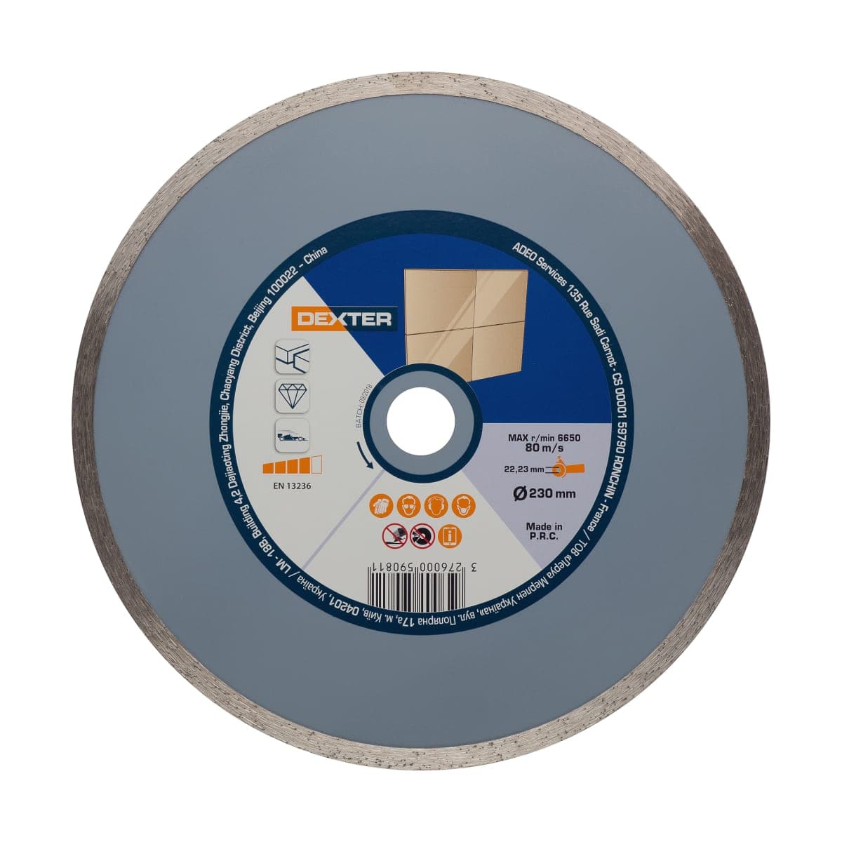 DEXTER DIAMOND DISC FOR CERAMIC 230X4 MM - best price from Maltashopper.com BR400002588