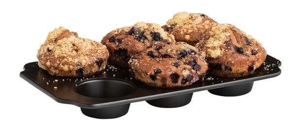 BAKERY Black muffin plate H 3.5 x W 30 x D 18 cm - best price from Maltashopper.com CS635705