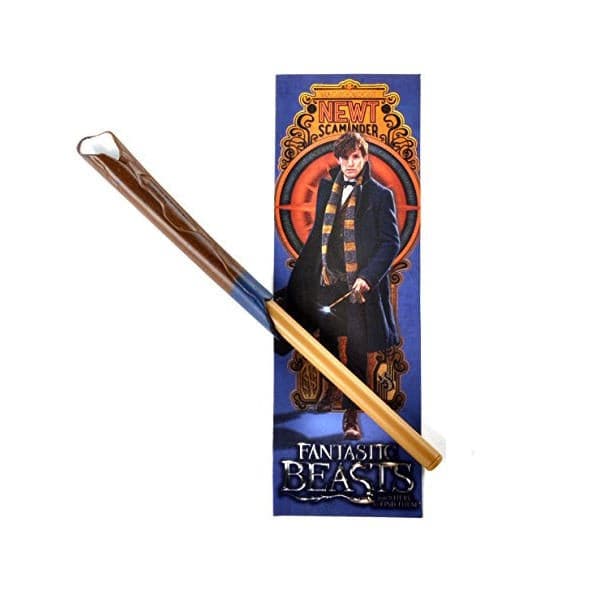 Harry Potter Fantastic Beasts - Newt Scamander&#39s Wand Shaped Pen and Bookmark