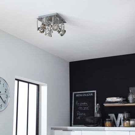 Bricocenter TECHNIC SPOTLIGHTS SATIN CHROME 4XGU10=10W