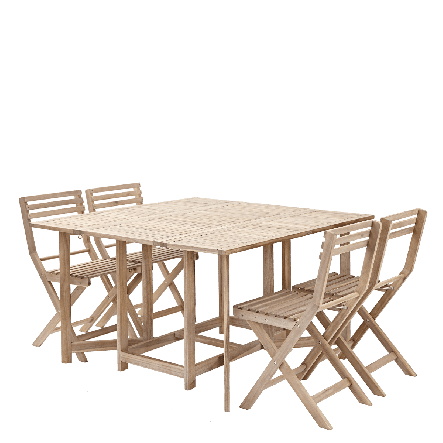 BALCONY SET NATERIAL SOLIS Table with 4 chairs