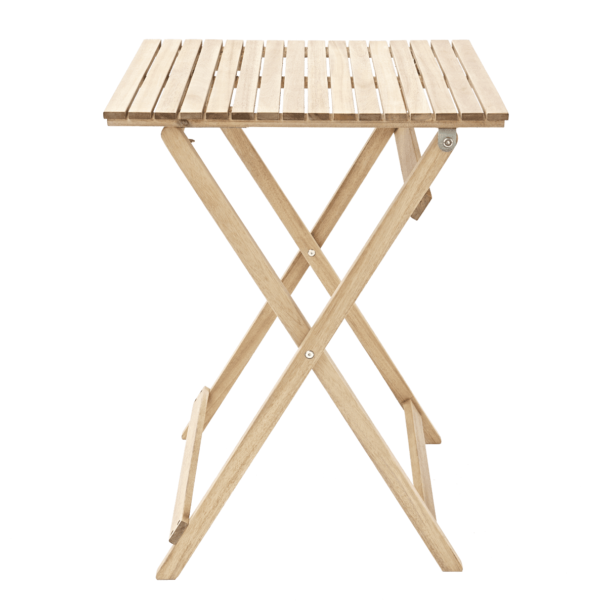NARIATAL - Folding Table and 2 chairs Set - Acacia Wood - 55x55 - best price from Maltashopper.com BR500011195