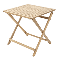 SOLIS NATIERAL - Folding Table 2-seater Square Wood Acacia 70x70xh72 - best price from Maltashopper.com BR500011196