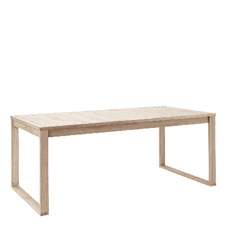 SOLARIS NATERIAL - Extendable Table - 6-8 seats rectangular - wood acacia 90x180-240xh75 - best price from Maltashopper.com BR500011202