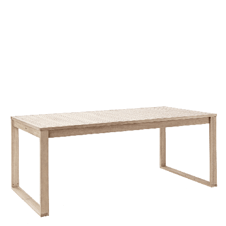 Bricocenter SOLARIS NATERIAL - Extendable Table - 6-8 seats rectangular - wood acacia 90x180-240xh75