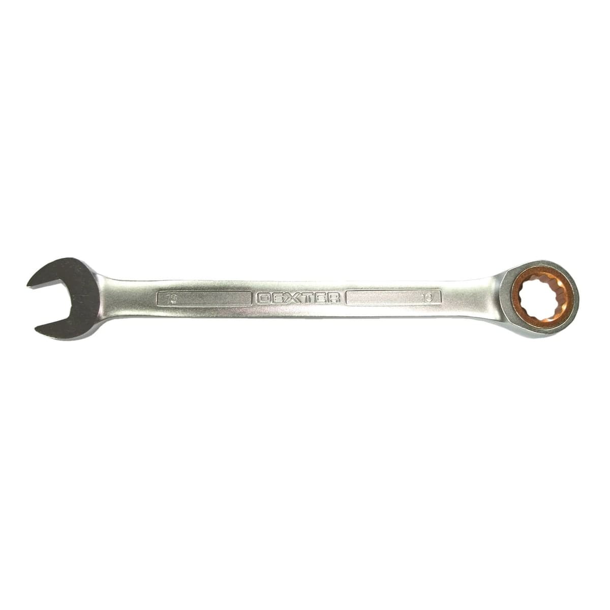 DEXTER COMBINATION RATCHET SPANNER CRUCIFORM VANADIUM DIAMETER 13 MM