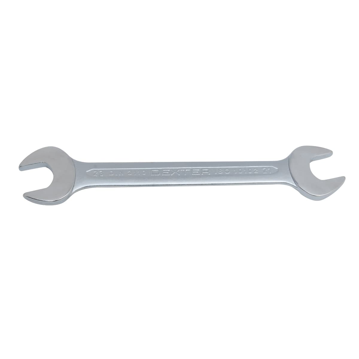 DEXTER FIXED SPANNER 21X23MM LENGTH 243MM CHROME VANADIUM