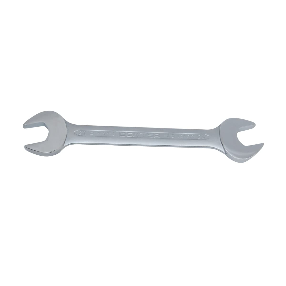 DEXTER FIXED SPANNER 24X26MM LENGTH 260MM CHROME VANADIUM