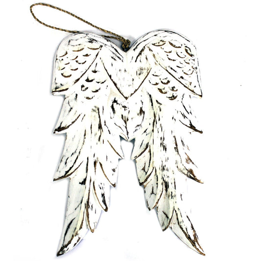 Hand Crafted Double Angel Wing - 31cm - best price from Maltashopper.com AWL-03